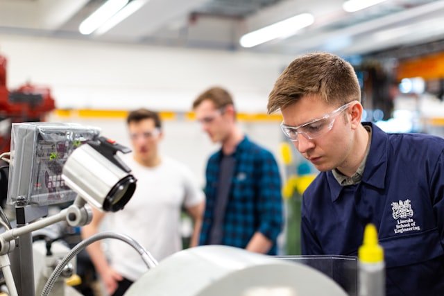 Finished products prepared for shipping
